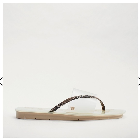 NWT ❤️ Gorgeous Sam Edelman Python & PVC Slides - Picture 10 of 12